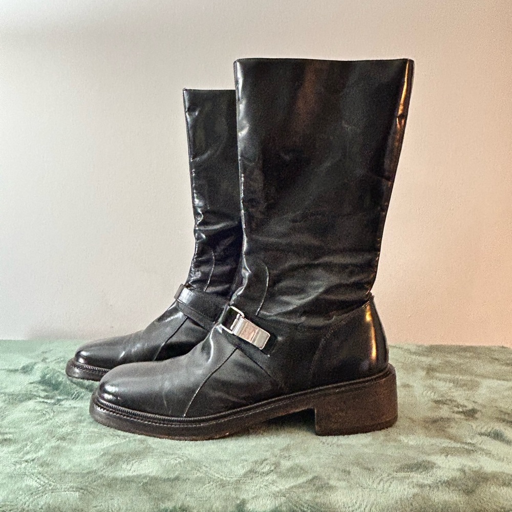 CESARE PACIOTTI HEROES' RARE BOOTS LEATHER MADE IN ITALY, US 9, UK 8 - Picture 6 of 16